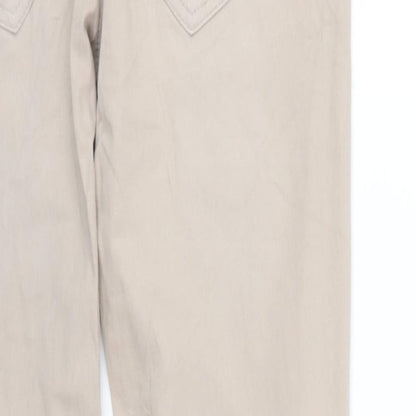 Mens UK Size 25 in Street One Regular Fit Skinny Beige Jeans
