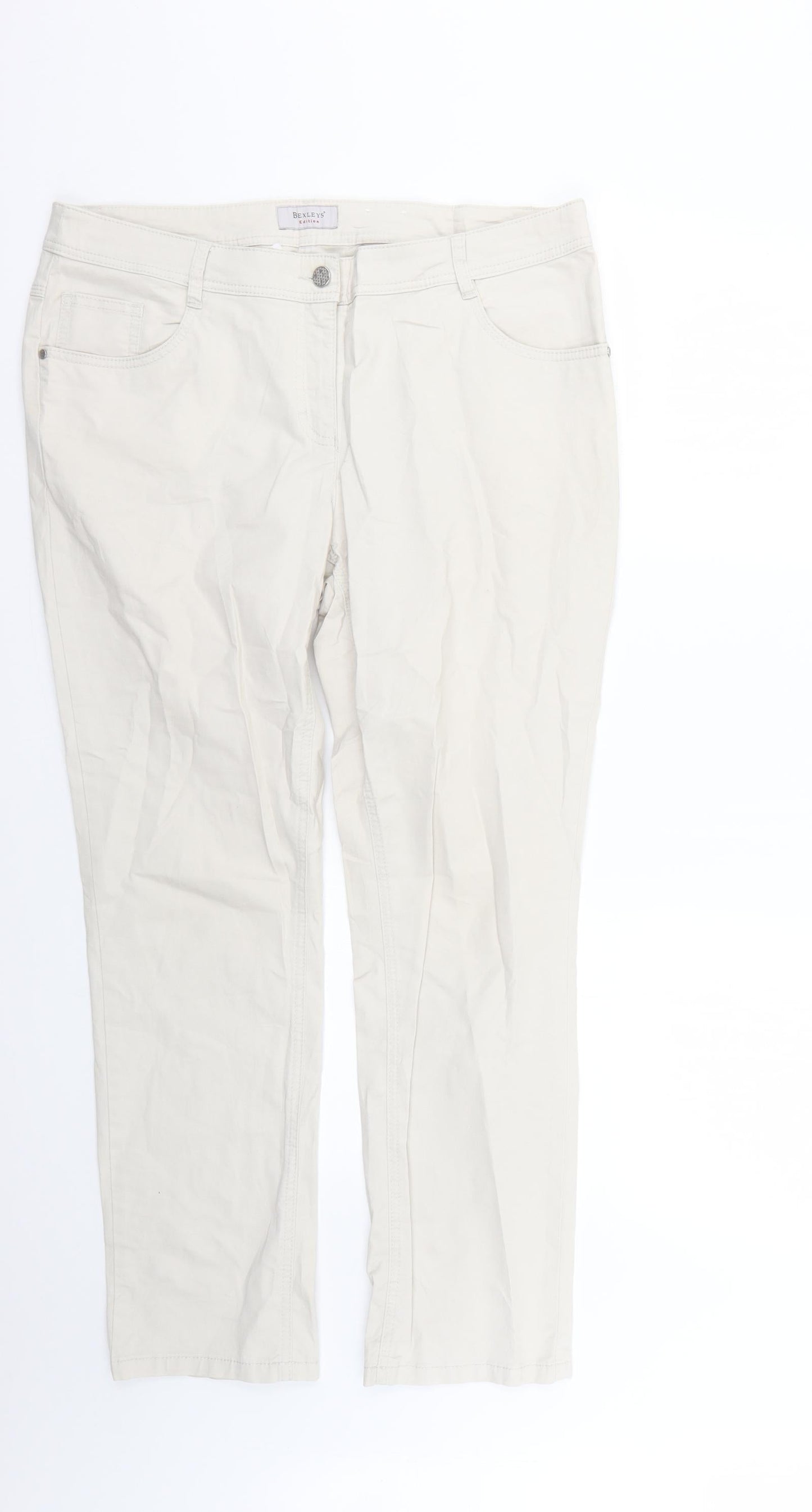 bexleys Womens Beige   Trousers  Size 22 L26 in