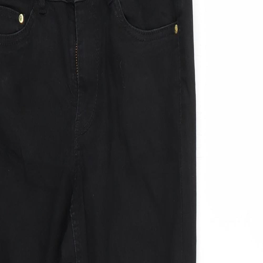 Womens UK Size 4 H&M Regular Fit Skinny Black Jeans