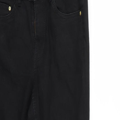 Womens UK Size 4 H&M Regular Fit Skinny Black Jeans