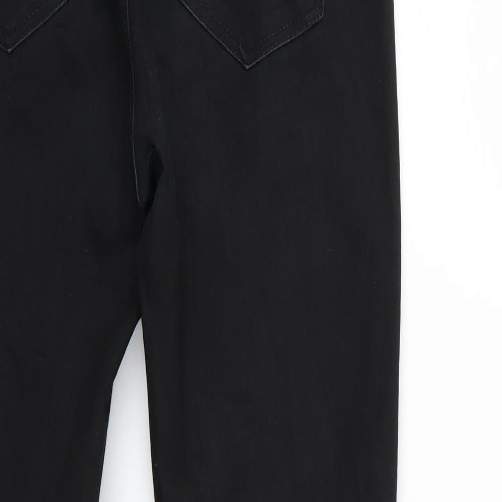 Womens UK Size 4 H&M Regular Fit Skinny Black Jeans