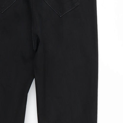 Womens UK Size 4 H&M Regular Fit Skinny Black Jeans