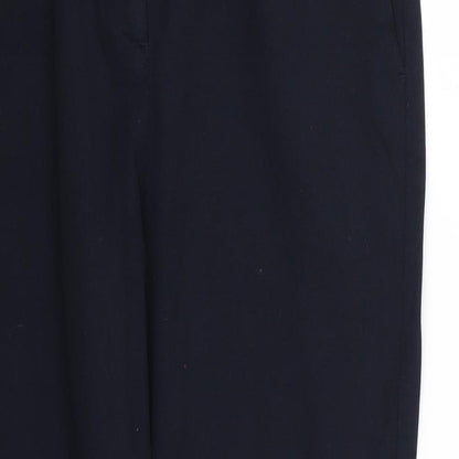 Womens UK Size 10 Marks and Spencer Regular Fit  Blue Trousers