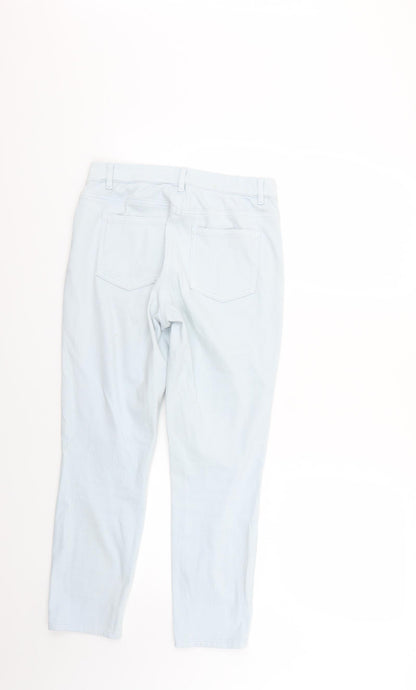 Womens UK Size S Preworn Regular Fit Skinny Blue Jeans