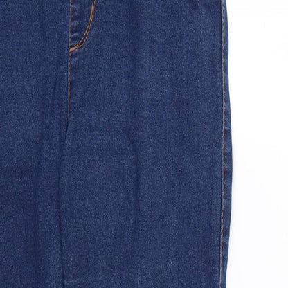 Denim & Co. Womens Blue   Skinny Jeans Size 12 L24 in
