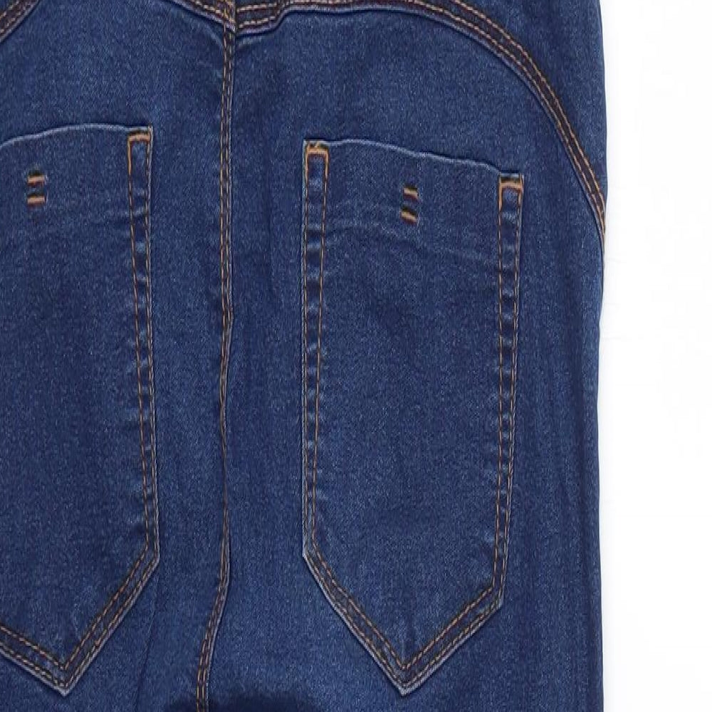 Denim & Co. Womens Blue   Skinny Jeans Size 12 L24 in