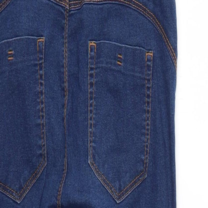 Denim & Co. Womens Blue   Skinny Jeans Size 12 L24 in