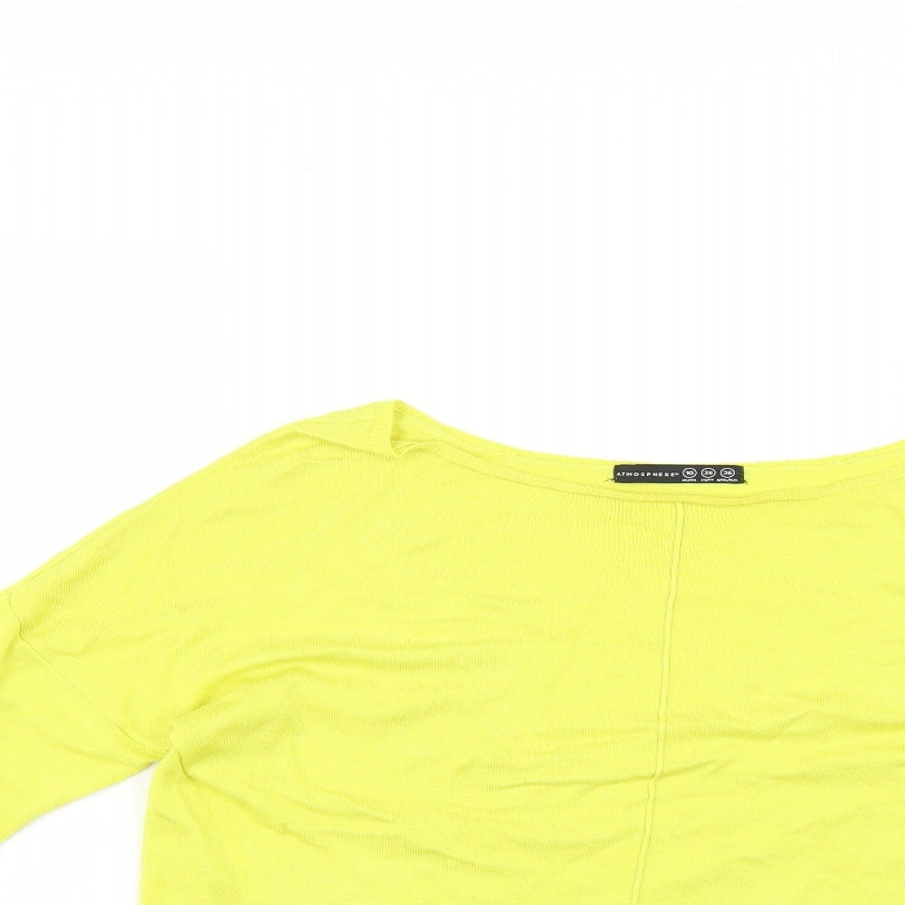 Atmosphere Womens Yellow   Pullover Jumper Size 10
