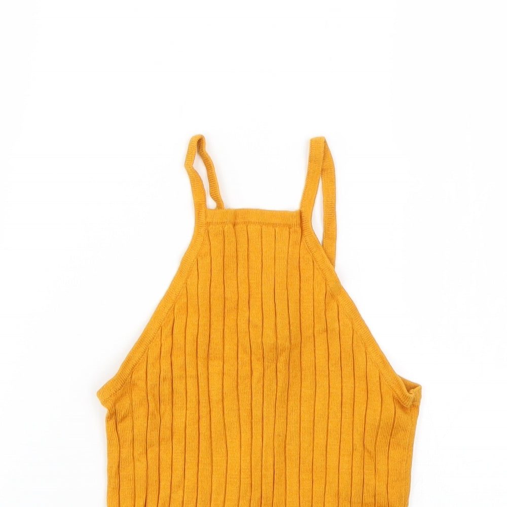 Womens UK Size 6 Atmosphere Orange Basic Tank