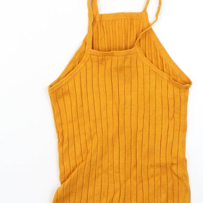 Womens UK Size 6 Atmosphere Orange Basic Tank