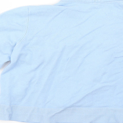 Womens UK Size 16 BHS Blue Cardigan Jumper
