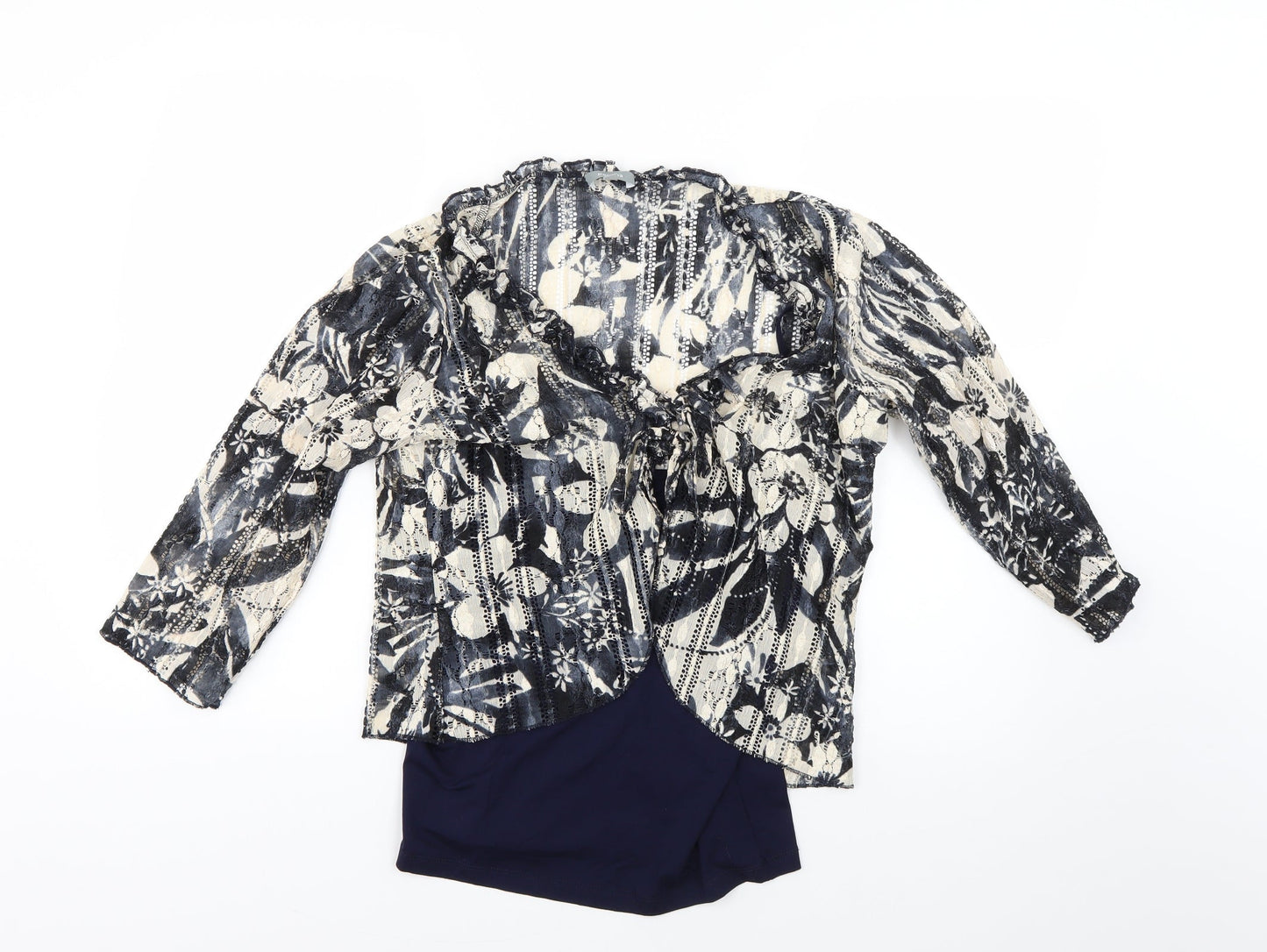Womens UK Size 12 Per Una Blue Basic Blouse