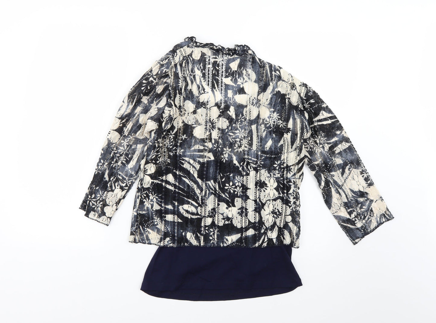 Womens UK Size 12 Per Una Blue Basic Blouse