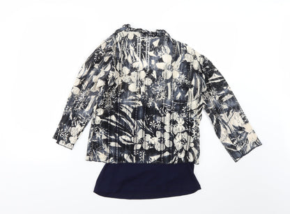 Womens UK Size 12 Per Una Blue Basic Blouse