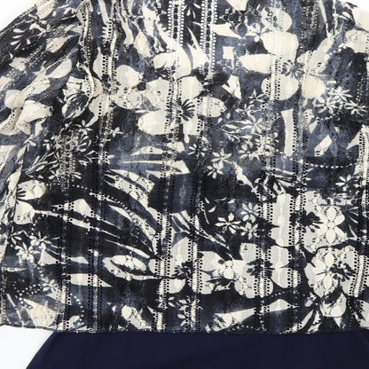Womens UK Size 12 Per Una Blue Basic Blouse