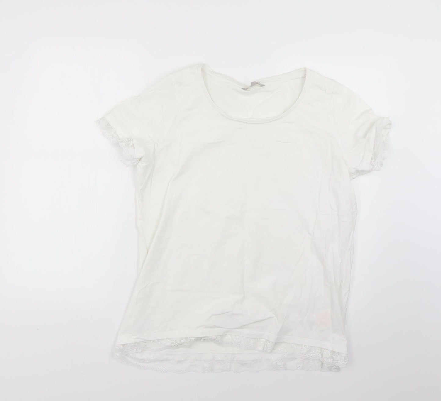 Womens UK Size 16 pebble bay White Basic Blouse