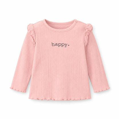 Fred & FLo Girls Pink   Basic Blouse Size 6-9 Months  - Happy