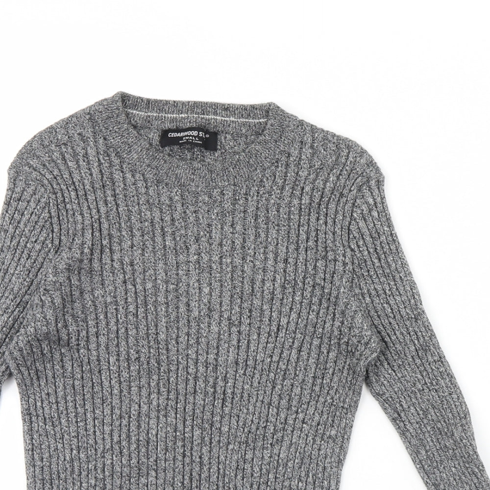 Cedar Wood State Mens Grey   Pullover Jumper Size S