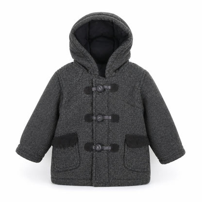 George Baby Grey Herringbone  Jacket Coat Size 12 Months