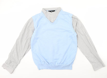 Ref 0273 Mens Blue   Pullover Jumper Size L