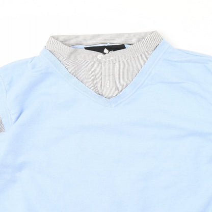 Ref 0273 Mens Blue   Pullover Jumper Size L