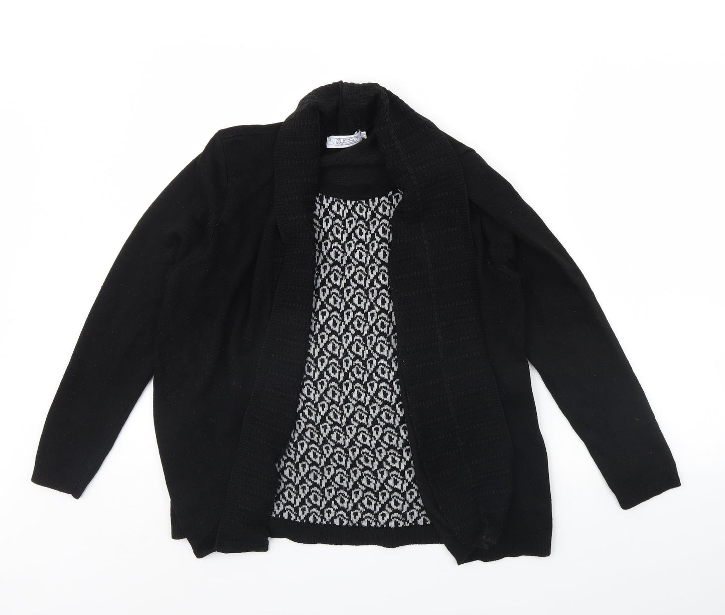 Classic Womens Black   Pullover Jumper Size L