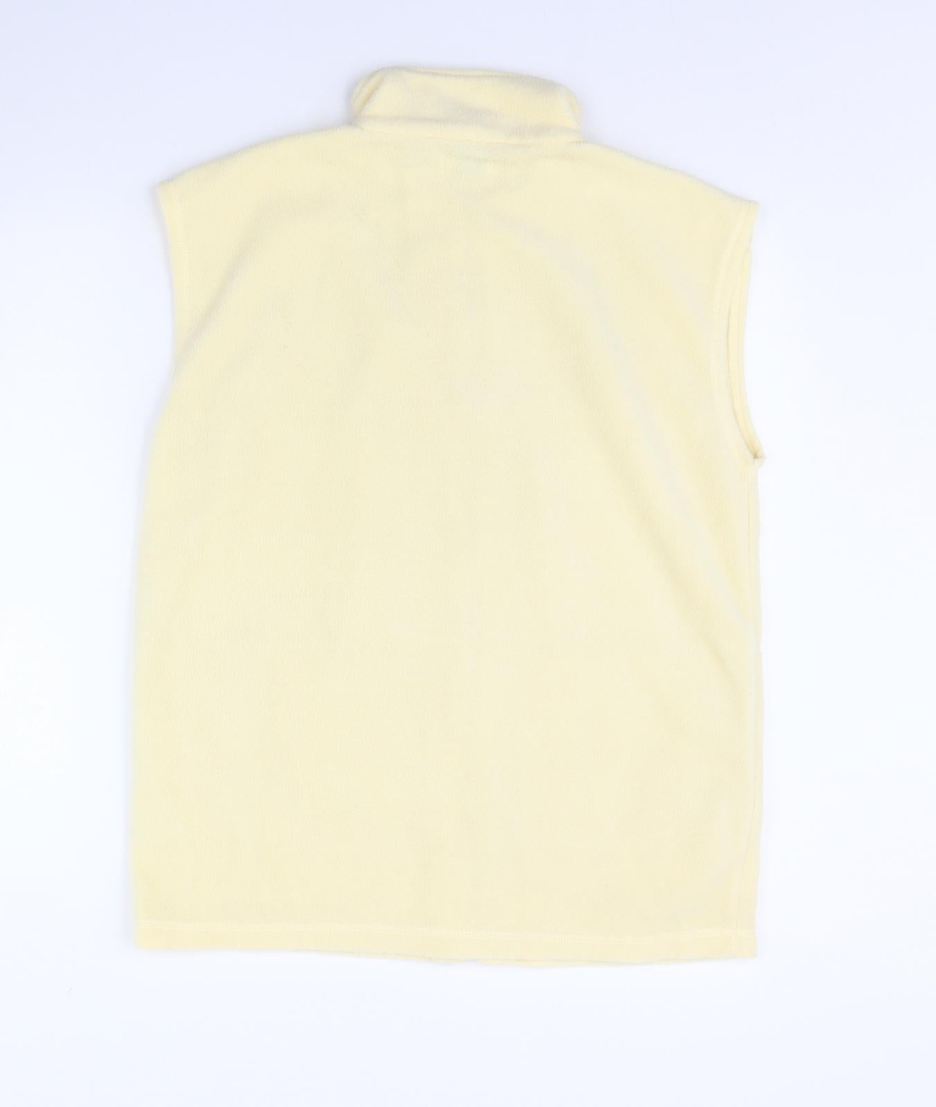 exe Womens Yellow  Fleece Gilet Jacket Size S