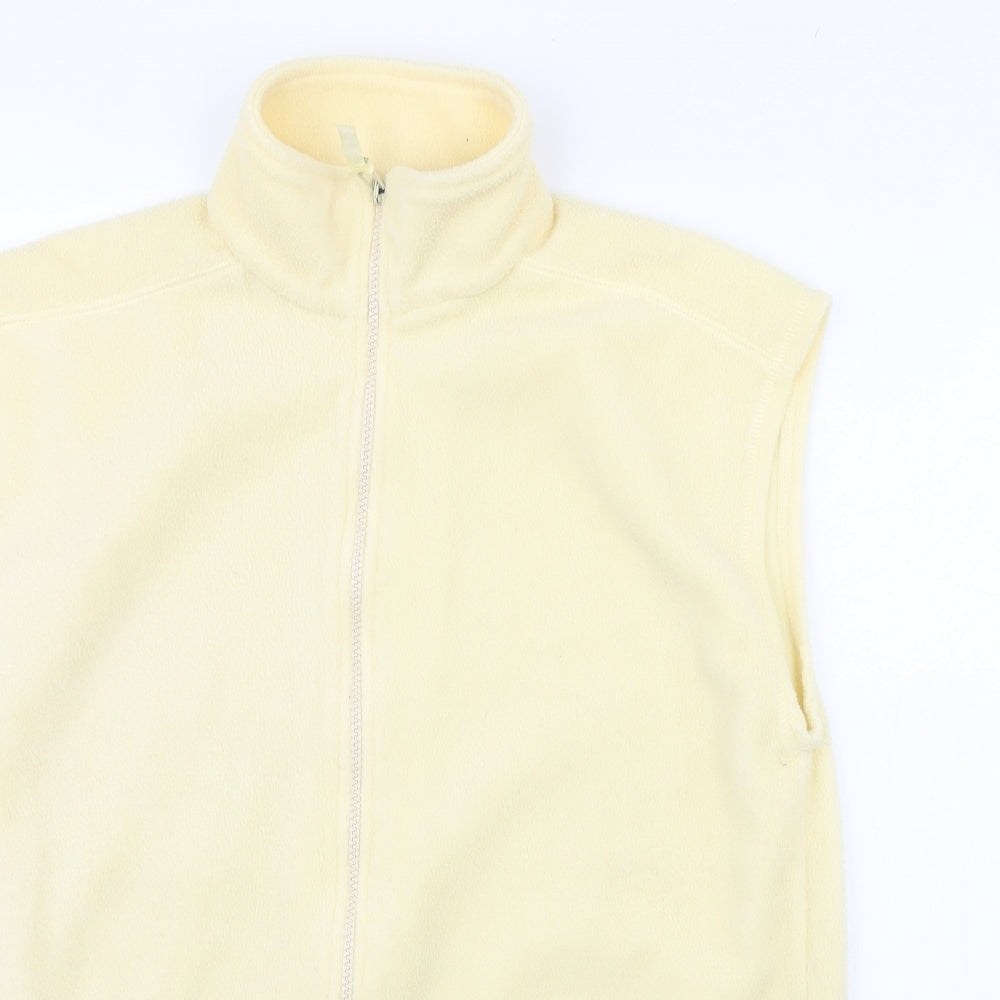 exe Womens Yellow  Fleece Gilet Jacket Size S