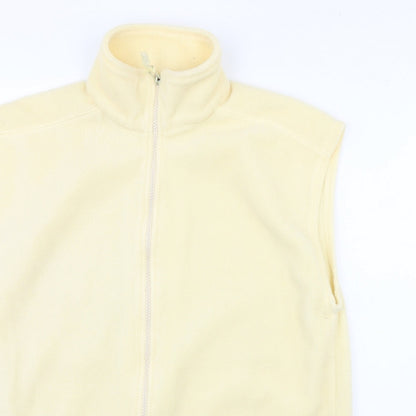 exe Womens Yellow  Fleece Gilet Jacket Size S
