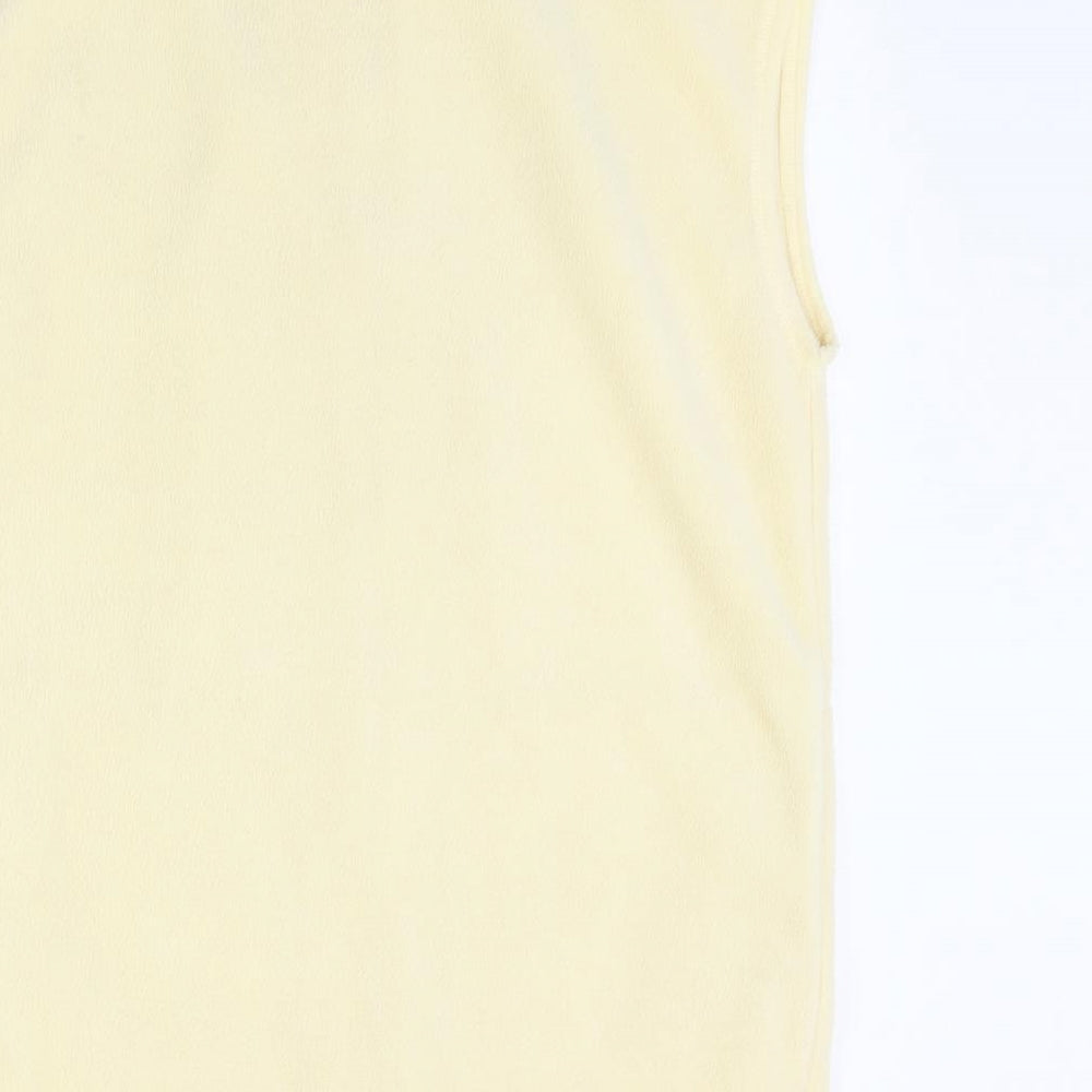 exe Womens Yellow  Fleece Gilet Jacket Size S