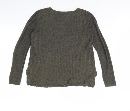 Womens UK Size L H&M Green Pullover Jumper