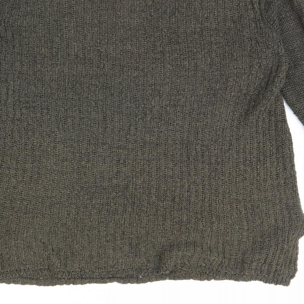Womens UK Size L H&M Green Pullover Jumper