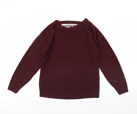 Womens UK Size S New Look Purple Pullover Jumper