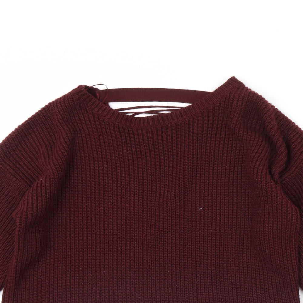 Womens UK Size S New Look Purple Pullover Jumper