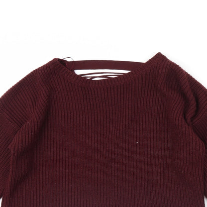Womens UK Size S New Look Purple Pullover Jumper