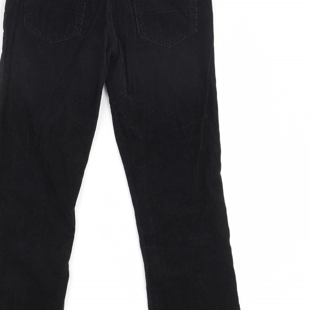 Womens UK Size 8 Preworn Regular Fit  Black Trousers