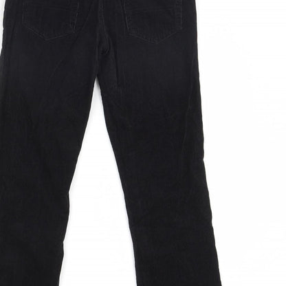 Womens UK Size 8 Preworn Regular Fit  Black Trousers