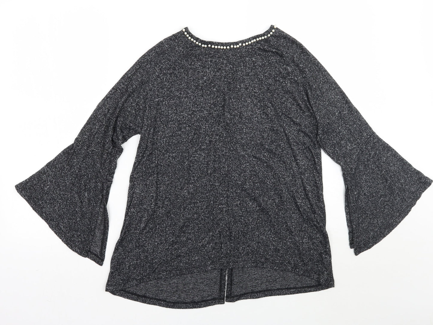 Womens UK Size S COIN 1804 Grey Basic T-Shirt
