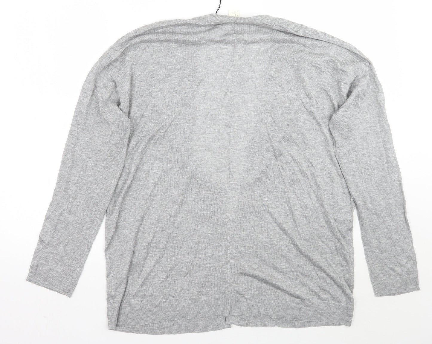 Womens UK Size S H&M Grey Cardigan Jumper