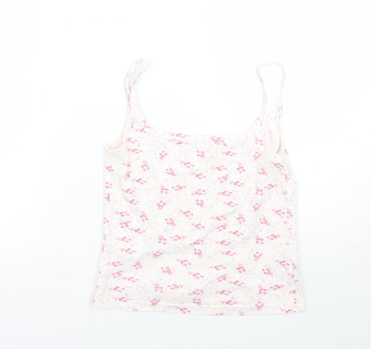 Womens UK Size 10 Dunnes Stores White Basic Tank