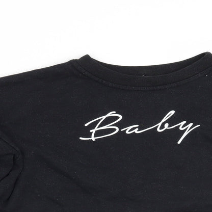 Love Womens Black   Pullover Jumper Size M