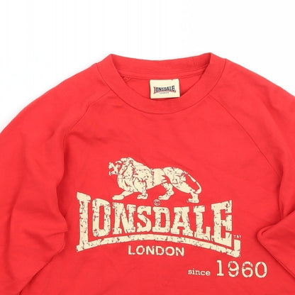 Lonsdale Womens Red   Camisole T-Shirt Size L