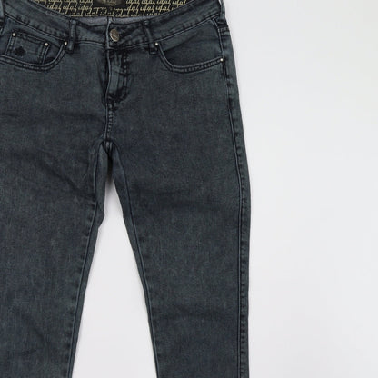 idol Womens Grey  Denim Skinny Jeans Size 10 L30 in