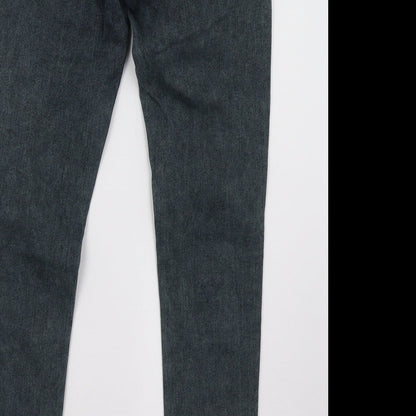 idol Womens Grey  Denim Skinny Jeans Size 10 L30 in