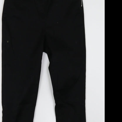 Womens UK Size 10 Preworn Regular Fit Skinny Black Jeans