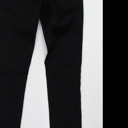 Womens UK Size 10 Preworn Regular Fit Skinny Black Jeans