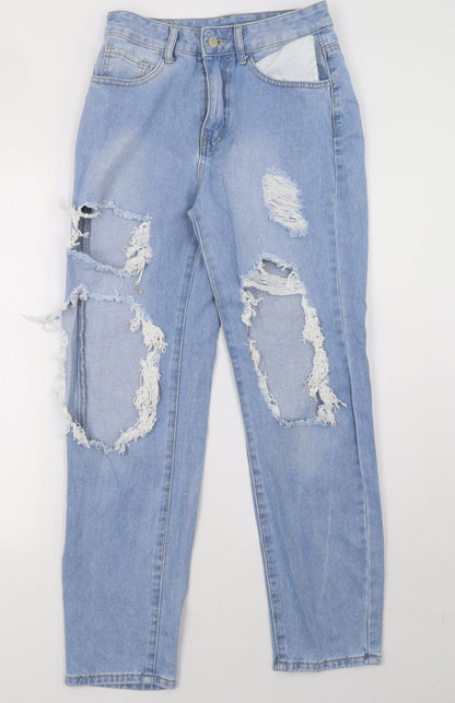 SheIn Womens Blue  Denim Mom Jeans Size S L29 in