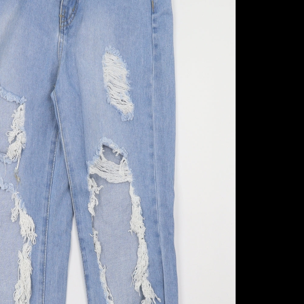 SheIn Womens Blue  Denim Mom Jeans Size S L29 in