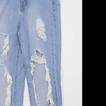 SheIn Womens Blue  Denim Mom Jeans Size S L29 in