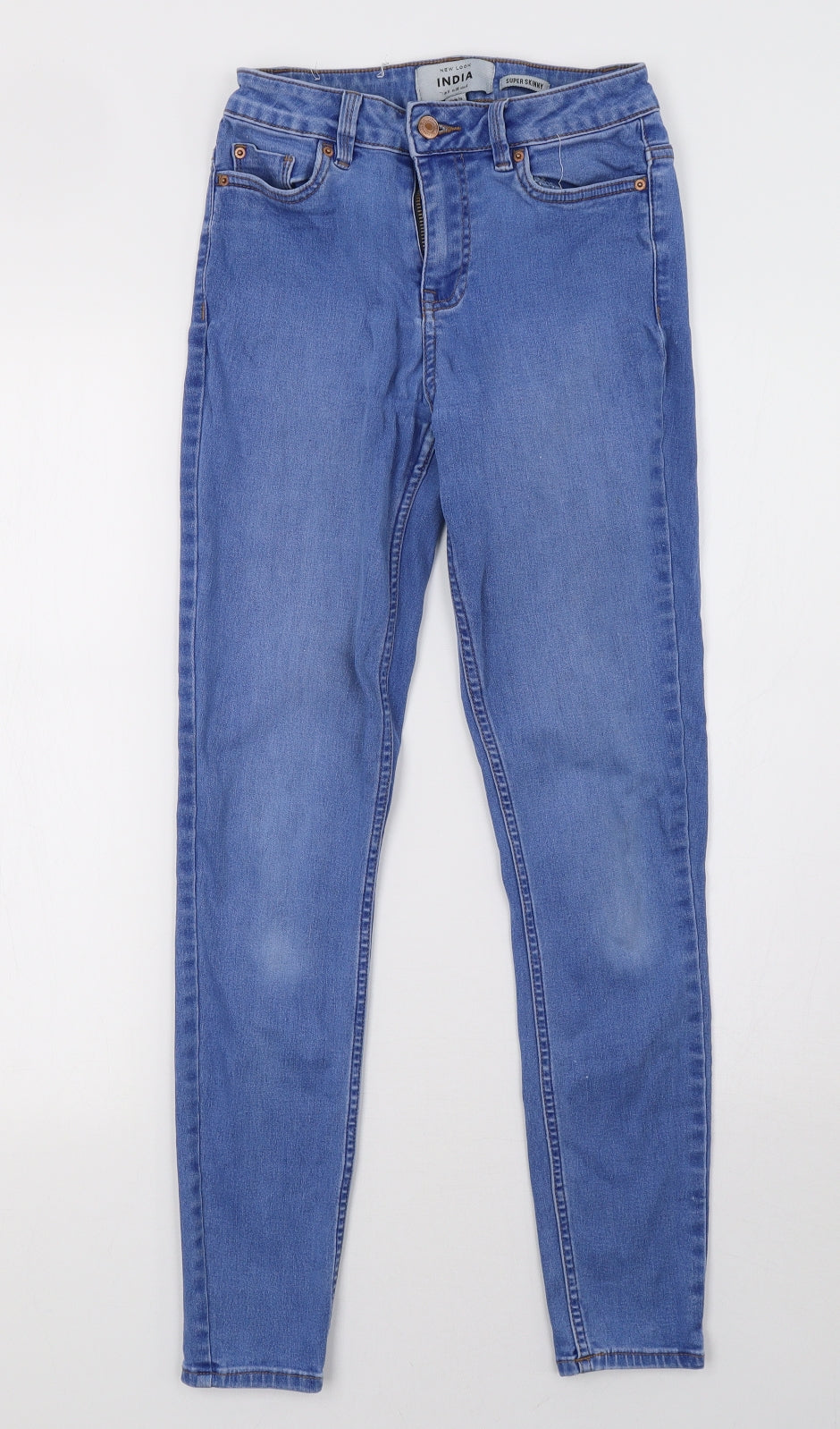 New Look Womens Blue  Denim Skinny Jeans Size 8 L29 in